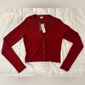 NWT Garage Cropped Sweater